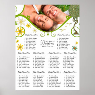 Póster Art Nouveau Love Bird Wedding