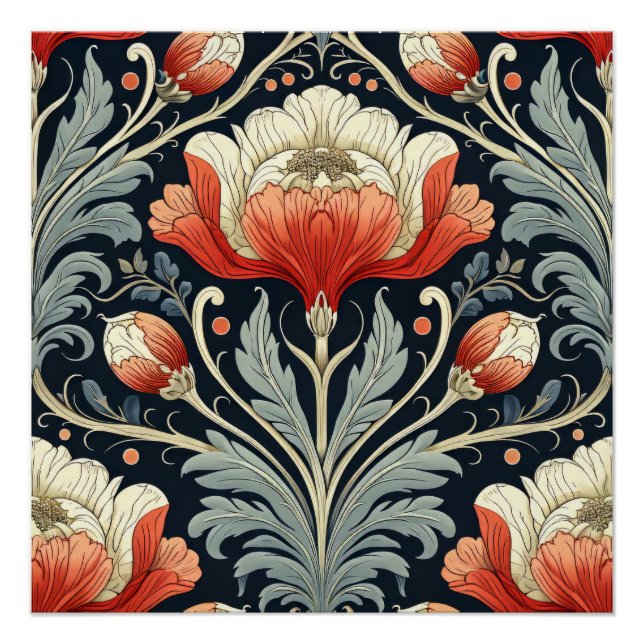 Póster Art Nouveau Pattern (Frente)