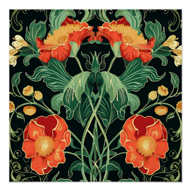 Póster Art Nouveau Pattern (Frente)