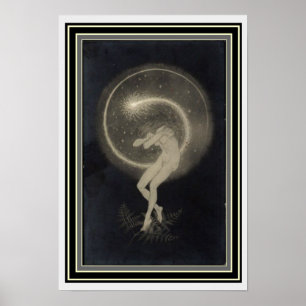 Poster Art Nouveau "Temple Dance of the Soul" 13 x 19