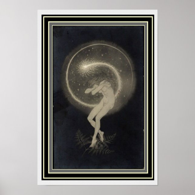 Poster Art Nouveau "Temple Dance of the Soul" 13 x 19 (Frente)