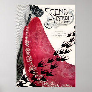 Poster Art Nouveau - Theater - Scena Illustrata and Figar