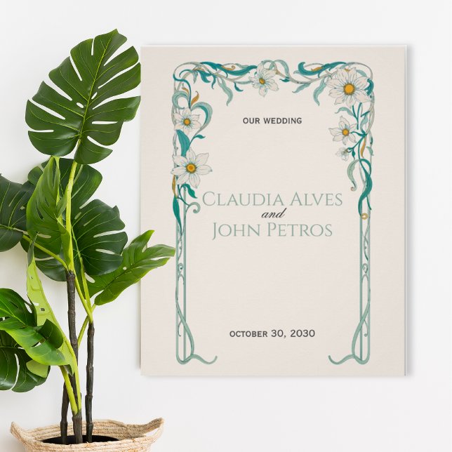 Póster Art Nouveau Wedding Poster (Criador carregado)