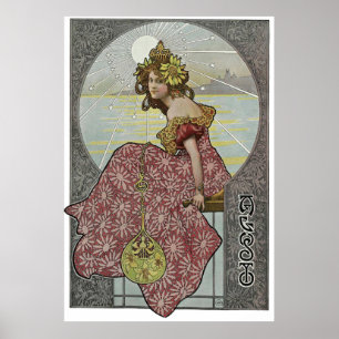 Poster Art Nouvey de Alphonse Mucha