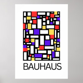 Poster Art of Bauhaus Minimalist Modern Design