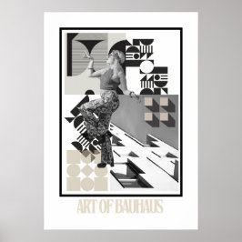 Poster Art of Bauhaus Minimalist Modern Design