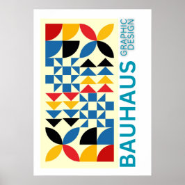 Poster Art of Bauhaus Minimalist Modern Design