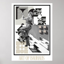 Poster Art of Bauhaus Minimalist Modern Design
