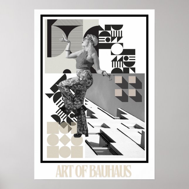 Poster Art of Bauhaus Minimalist Modern Design (Frente)