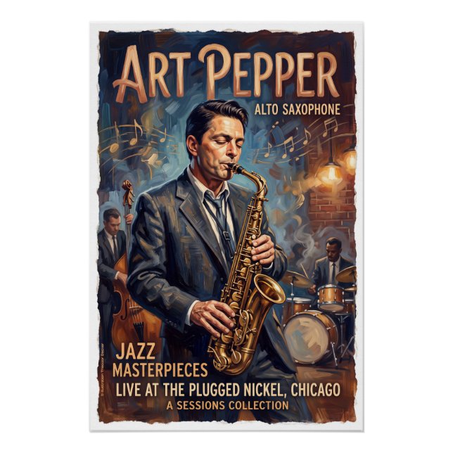 Póster Art Pepper Saxophone  (Frente)