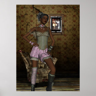 Poster Art Pin-up Girls Vintage Girl 2