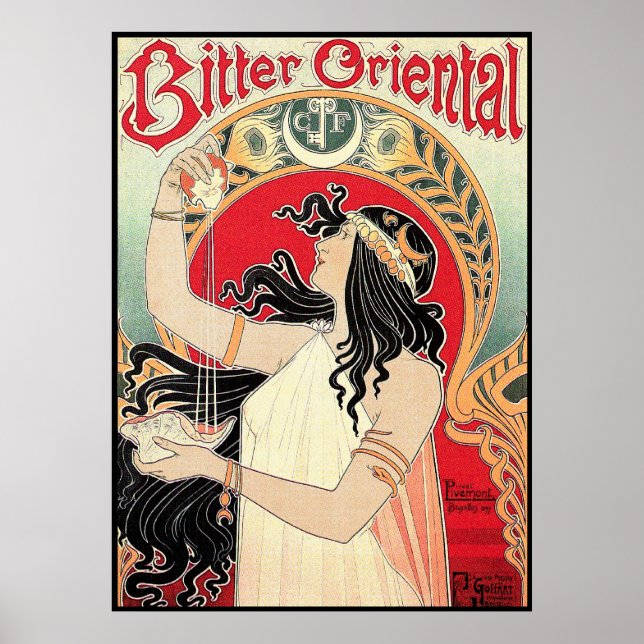 Póster Art Poster: Art Nouveau - Bitter Oriental (Frente)
