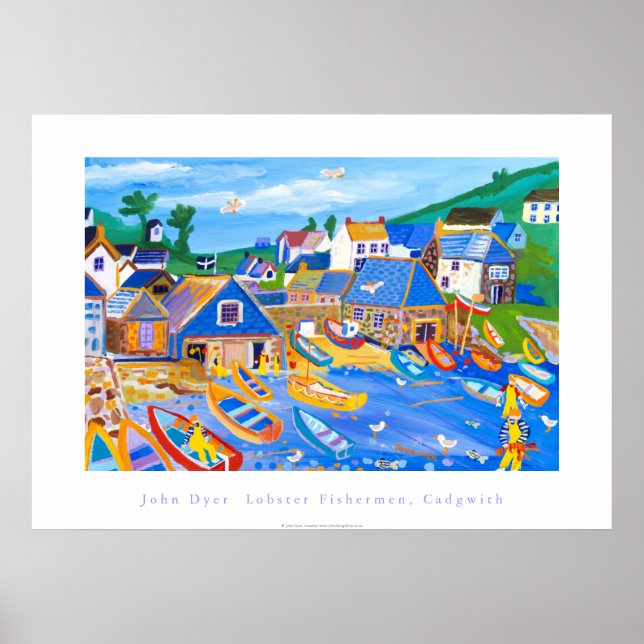 Poster Art Poster: Pescadores de lagosta, Cadgwith, Cornw (Frente)