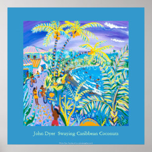 Póster Art Poster: Sway Caribe Coconuts, Costa Rica