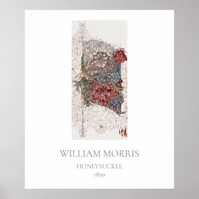 POSTER ART POSTER: WILLIAM MORRIS: HONEYSUCKLE (Frente)