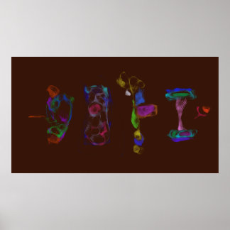 Poster Art Potpourri  Dark Brown Minimalist Abstract