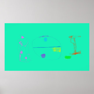 Poster Art Potpourri  Light Green Minimalist Art