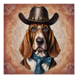 Póster Art The Basset Hound