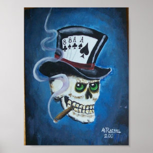 Póster arte 2 011 do póquer
