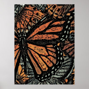Poster Arte abstracta da borboleta