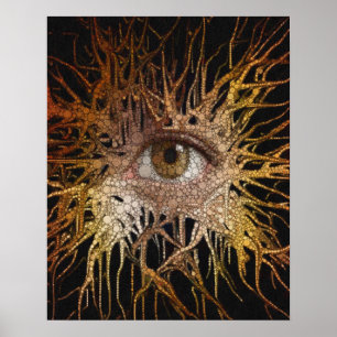 Póster Arte abstracta do olho