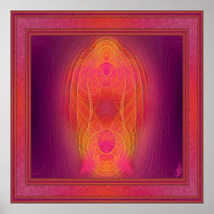 Poster Arte abstracta interna do santuário