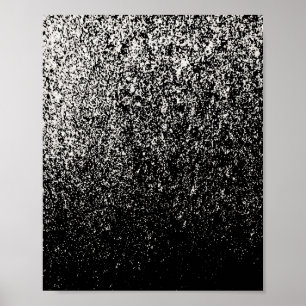 Poster Arte abstracta preto e branco