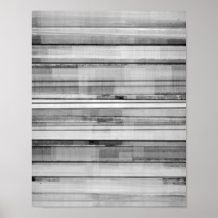 Póster Arte abstracta preto e branco "masculino"