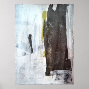 Póster Arte abstracta preto e branco "surpreendente