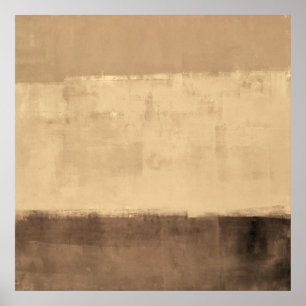 Poster Arte abstracta "rústica" de Brown