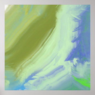 Poster arte abstrata a óleo