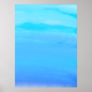 Poster Arte abstrata azul como o céu