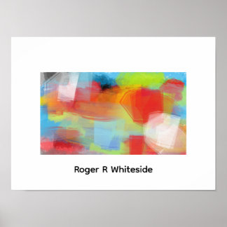 Poster Arte abstrata Battlehear por Roger R Whiteside