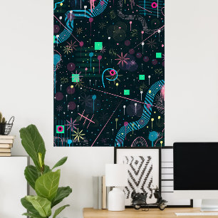Poster Arte Abstrata: Céus de Inverno