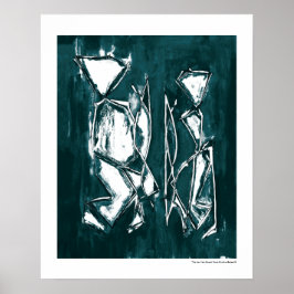 Póster Arte Abstrata Contemporânea de Casal MC Belkadi 16