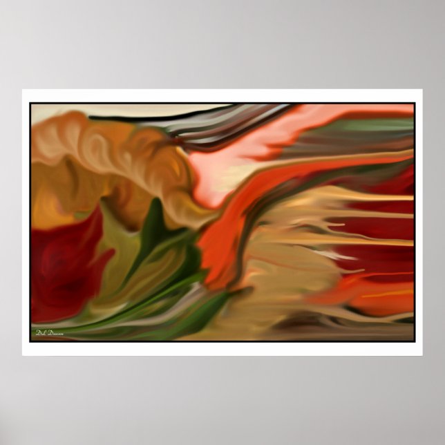 Poster Arte abstrata Cornucópia (Frente)