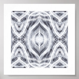 Poster Arte Abstrata de Aquarela Branca Luz da Esperança