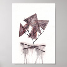 Arte Abstrata de Aquarela da Morte