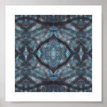 Arte Abstrata de Aquarela Entre Azul