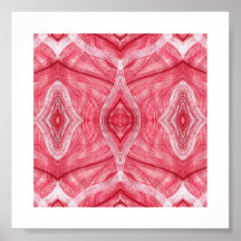 Poster Arte Abstrata de Aquarela Vermelha Clara Psychomac