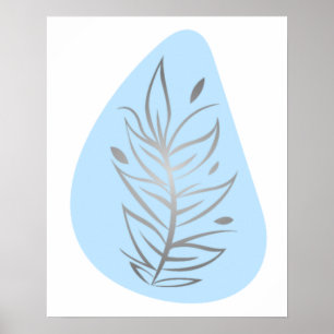 Poster Arte abstrata de linha de planta