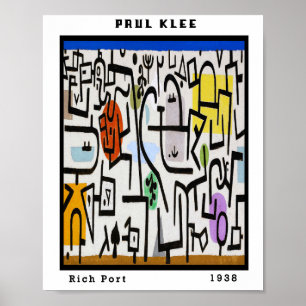 Poster Arte abstrata de viagem Bauhaus vintage Paul Klee