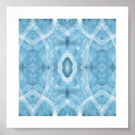 Poster Arte abstrata em aquarela azul Push