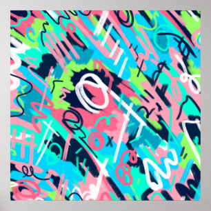 Poster Arte abstrata funky