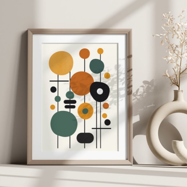 Poster Arte abstrata geométrica moderna colorida (Criador carregado)