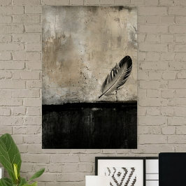 Poster Arte Abstrata Moderna Pena Serena