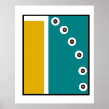 Arte Abstrata Modernista de Meados do Século com D