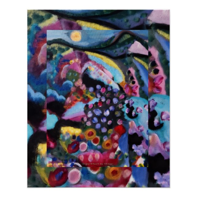 Póster Arte abstrata original de T.R.Sapp (Frente)