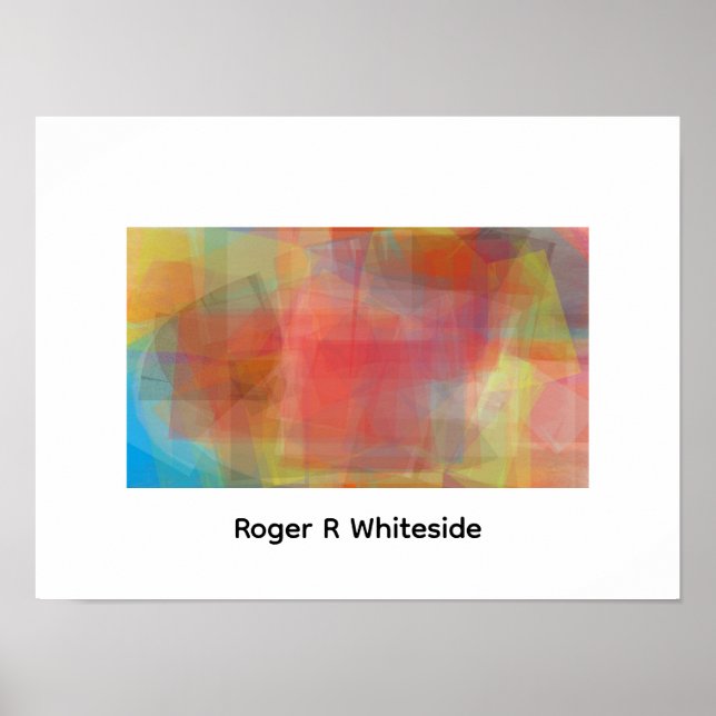 Poster Arte abstrata por Roger R Whiteside (Frente)