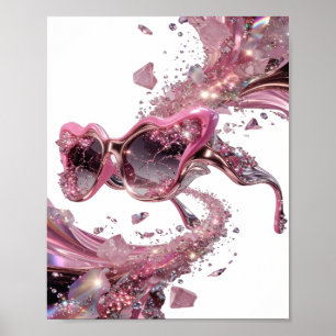 Poster ARTE ABSTRATA Prata ARTE ABSTRATA Design Abstrato